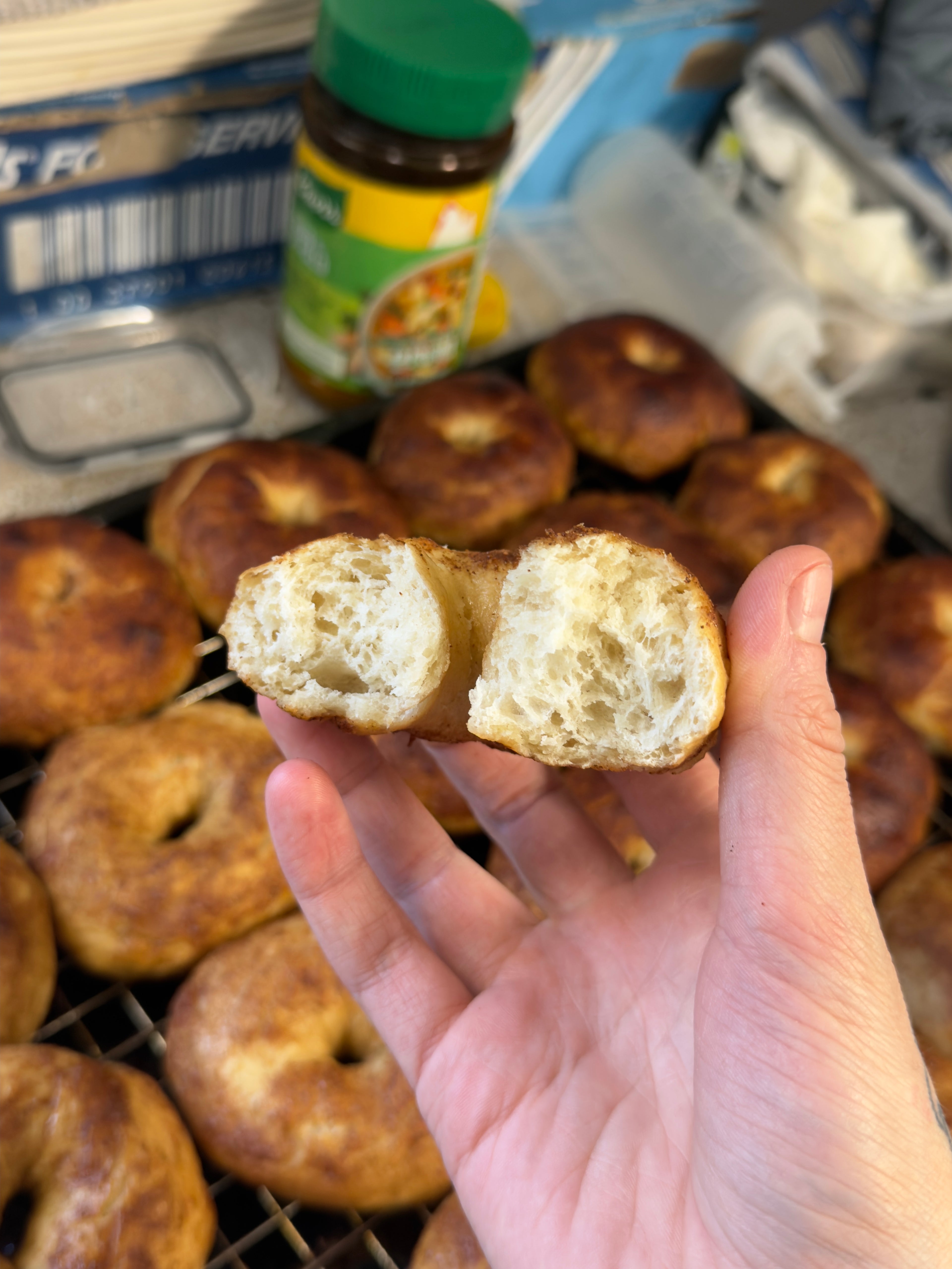 Brown Sugar Cinnamon Sourdough Bagels